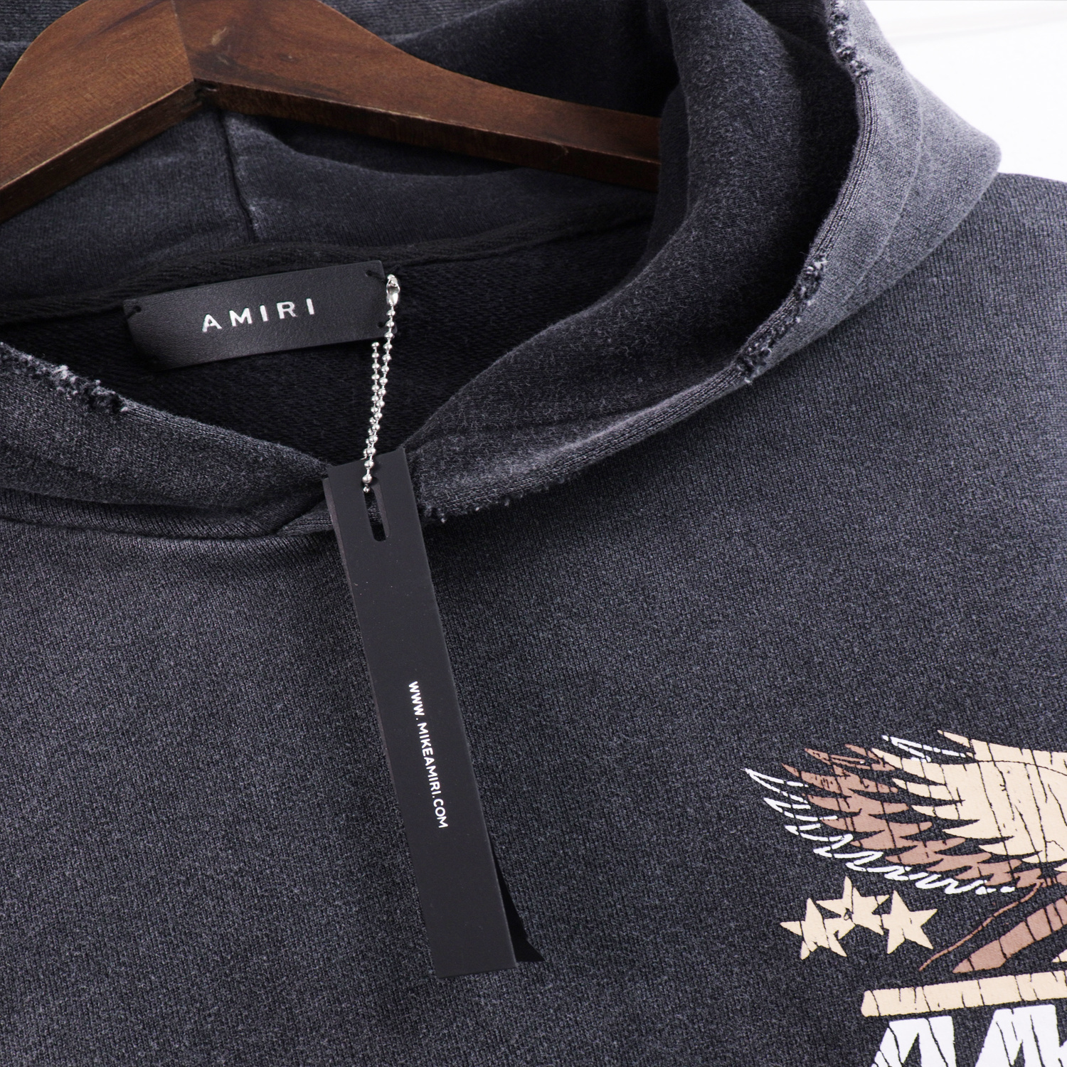AMIRI Pegasus Hoodie #5890 Black/Apricot