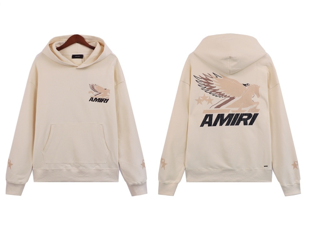 AMIRI Pegasus Hoodie #5890 Black/Apricot