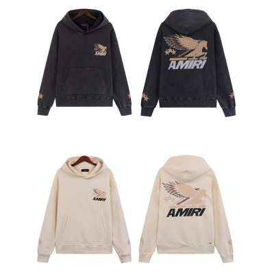 AMIRI Pegasus Hoodie #5890 Black/Apricot 01