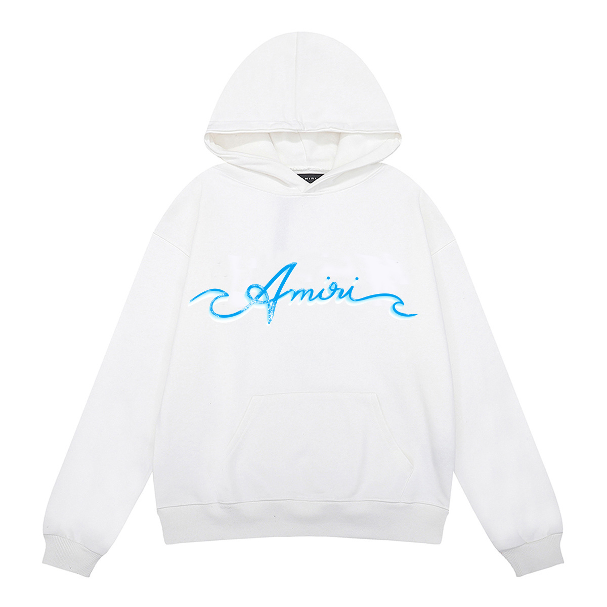 AMIRI Wave Logo Hoodie #9281 Black/White