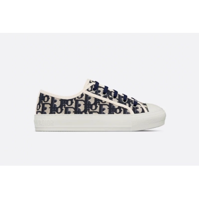 Dior Walk'n'Dior Sneaker Deep Blue Oblique Embroidered Cotton KCK211OBE_S56B 02