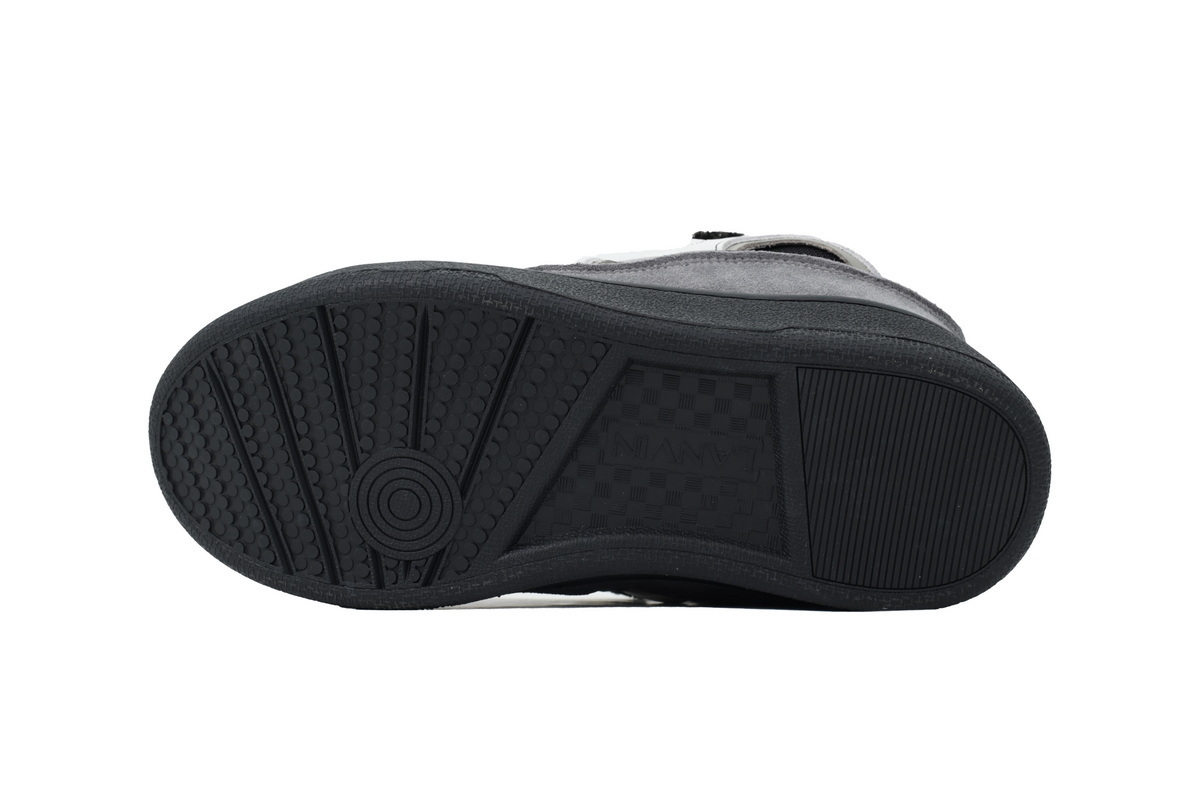 Lanvin Curb Sneakers Black White and Gray