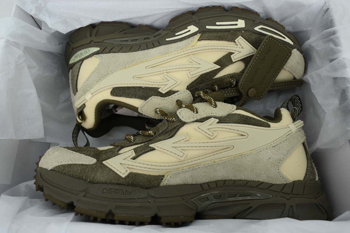 Off-White Be Right Back Grayish Green OMIA295F25 LEA001 5717