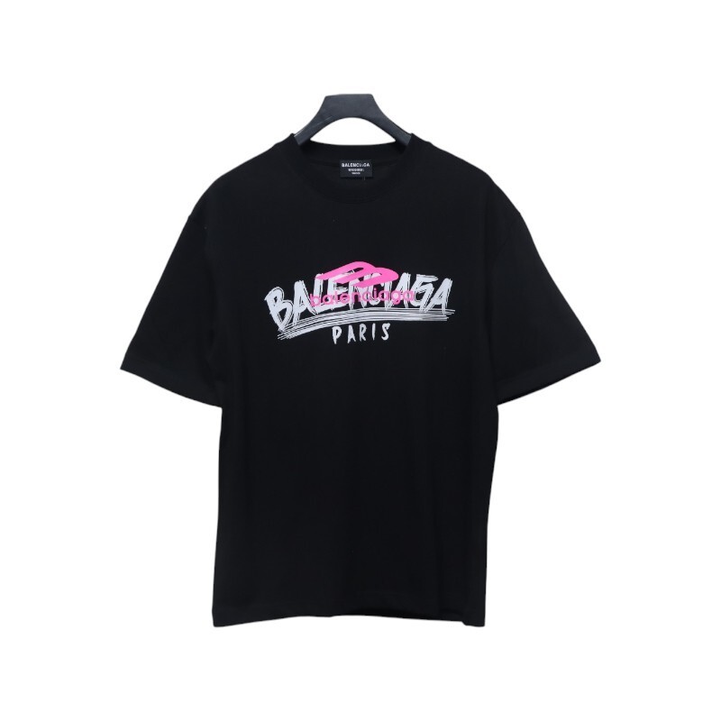 Balenciaga 3M Logo Print T-shirt Black
