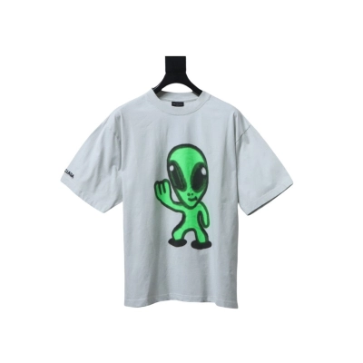 Balenciaga Cotton Alien T-Shirt White 01