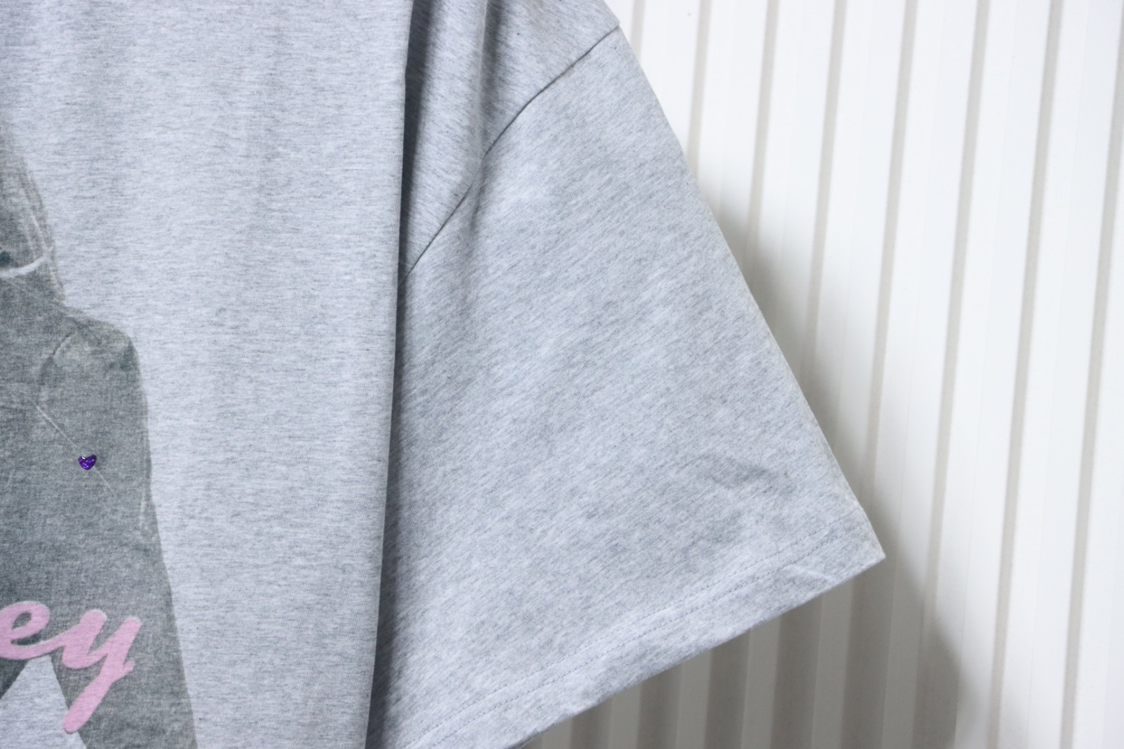 Balenciaga Music Britney Spears Series T-shirt Light Grey & Pink