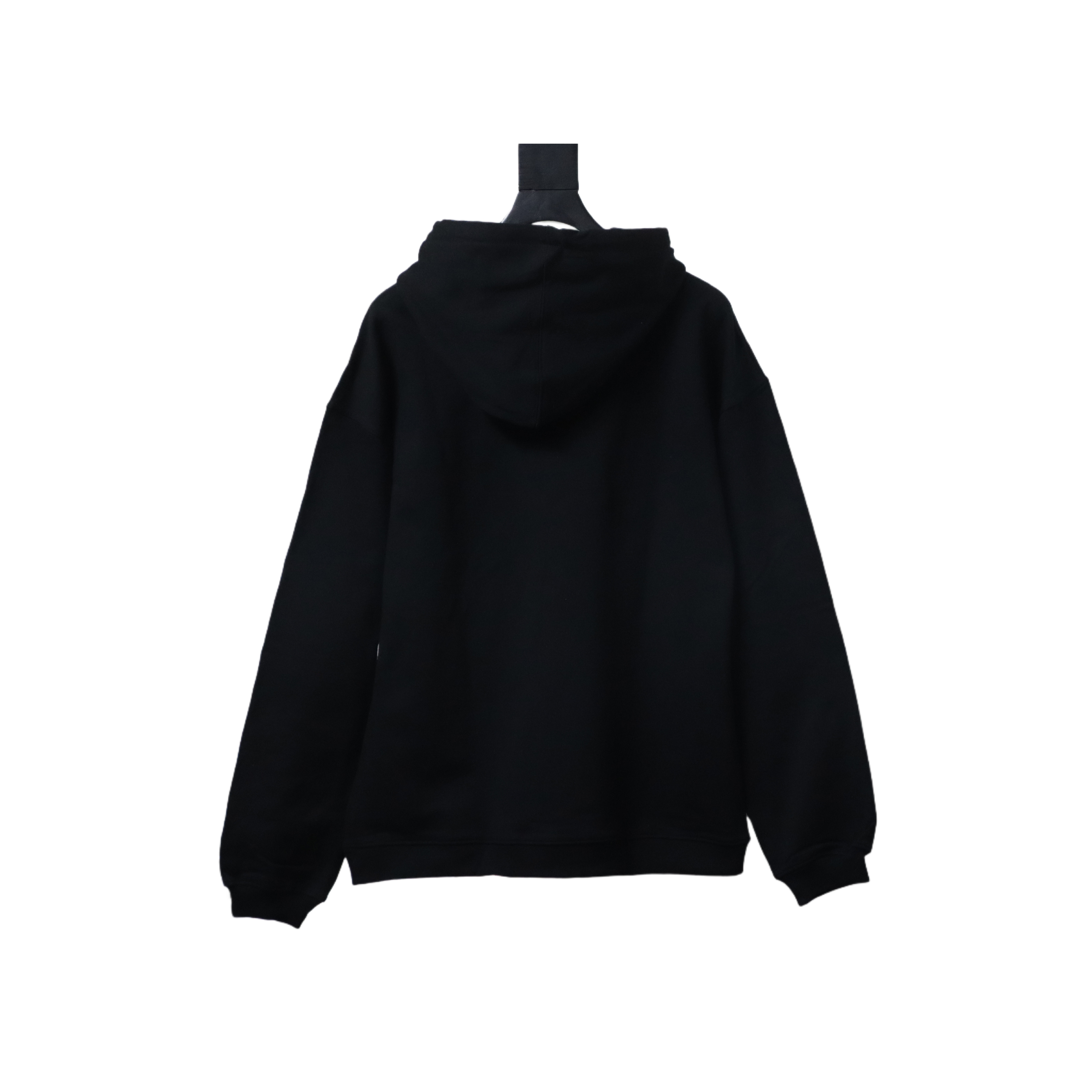 Gucci Cotton Black Hoodie with Blade Print 