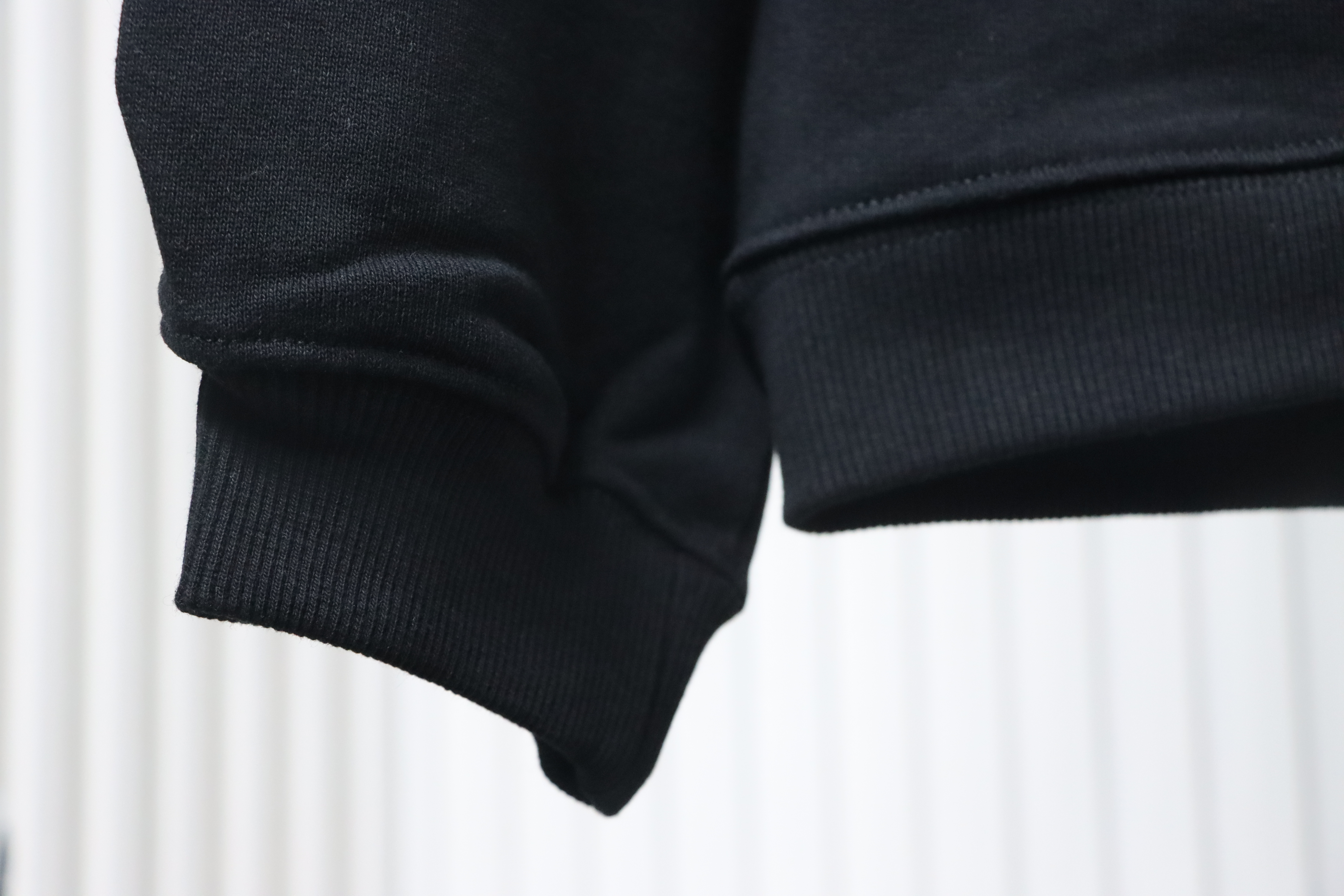 Gucci Cotton Black Hoodie with Blade Print 