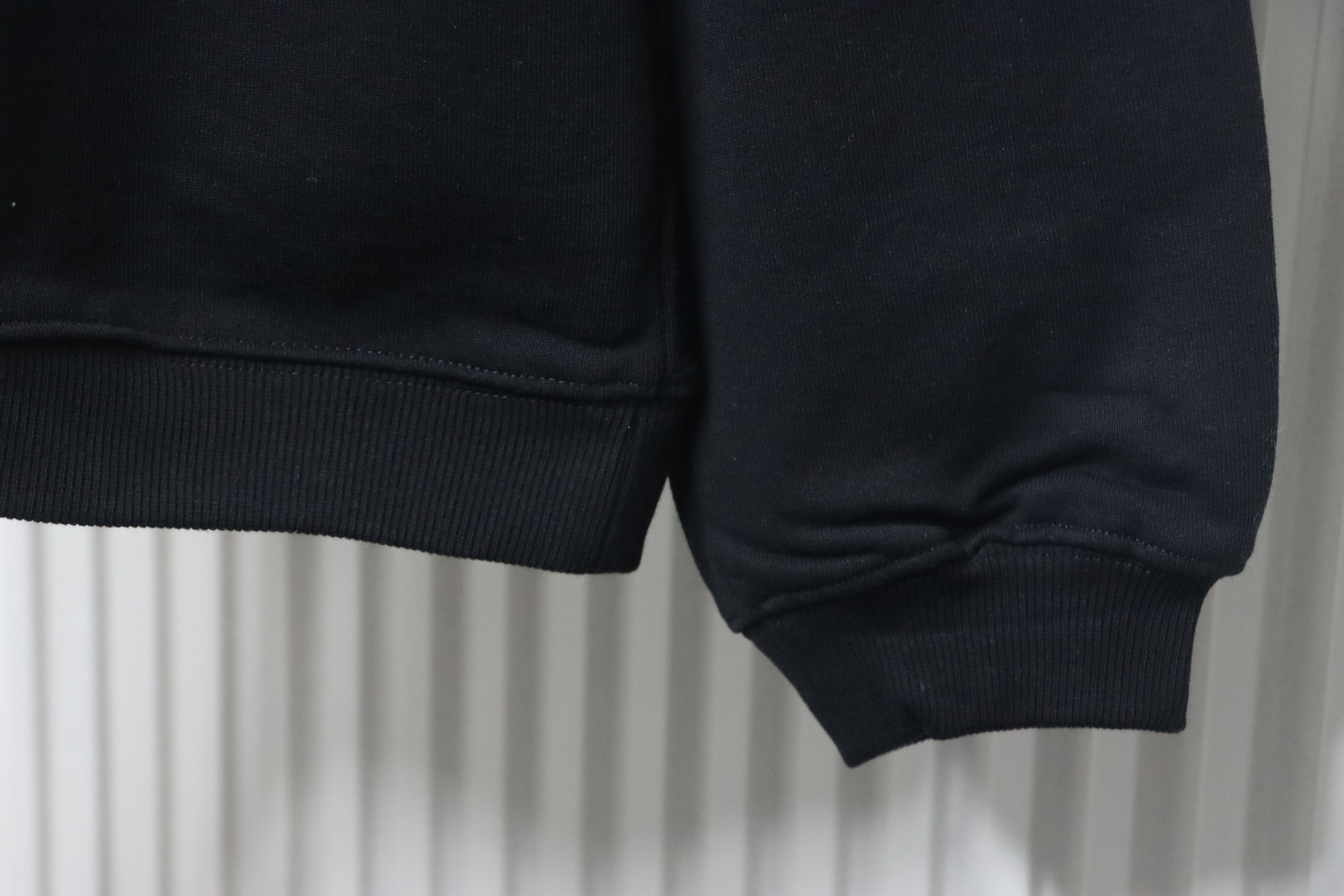 Gucci Cotton Black Hoodie with Blade Print 