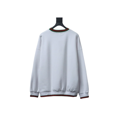 Gucci Cotton Piquet Sweatshirt With Web 02