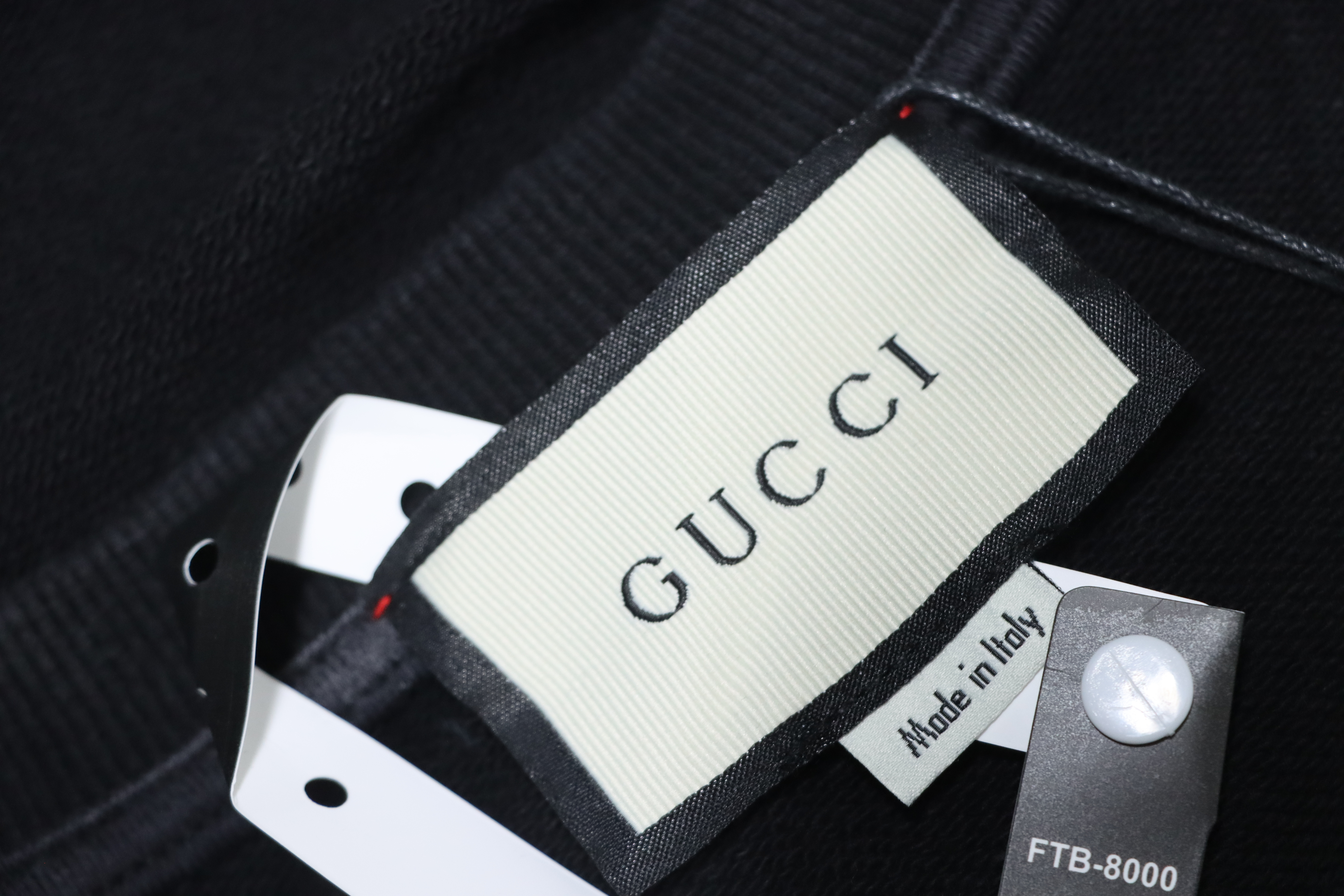 Gucci Hand-painted Letter Crewneck Sweatshirt Washed Black