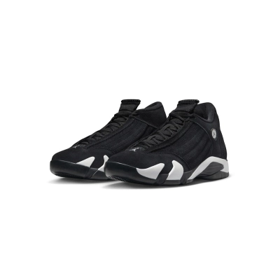 Air Jordan 14 Panda Black and White 487471-016 02