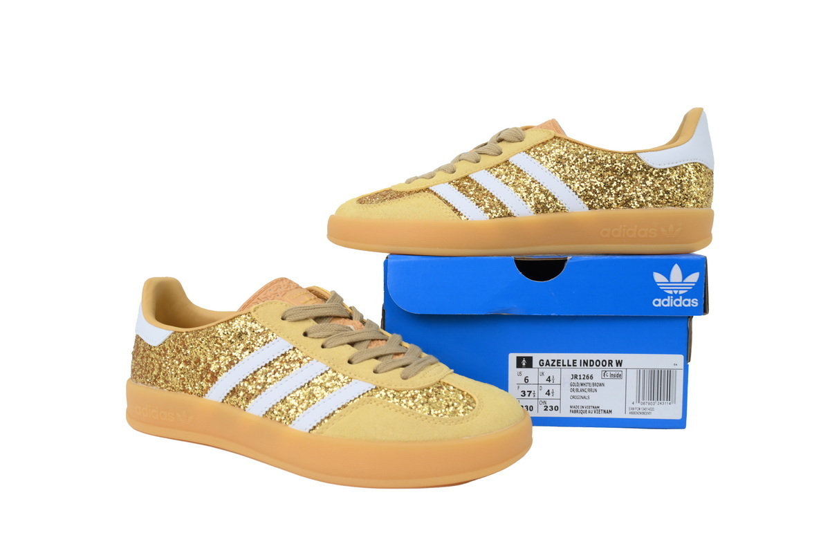 Adidas Samba Shiny Golden White JR1266