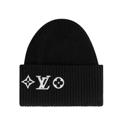 Louis Vuitton LV Headline Beanie Black M77872 01