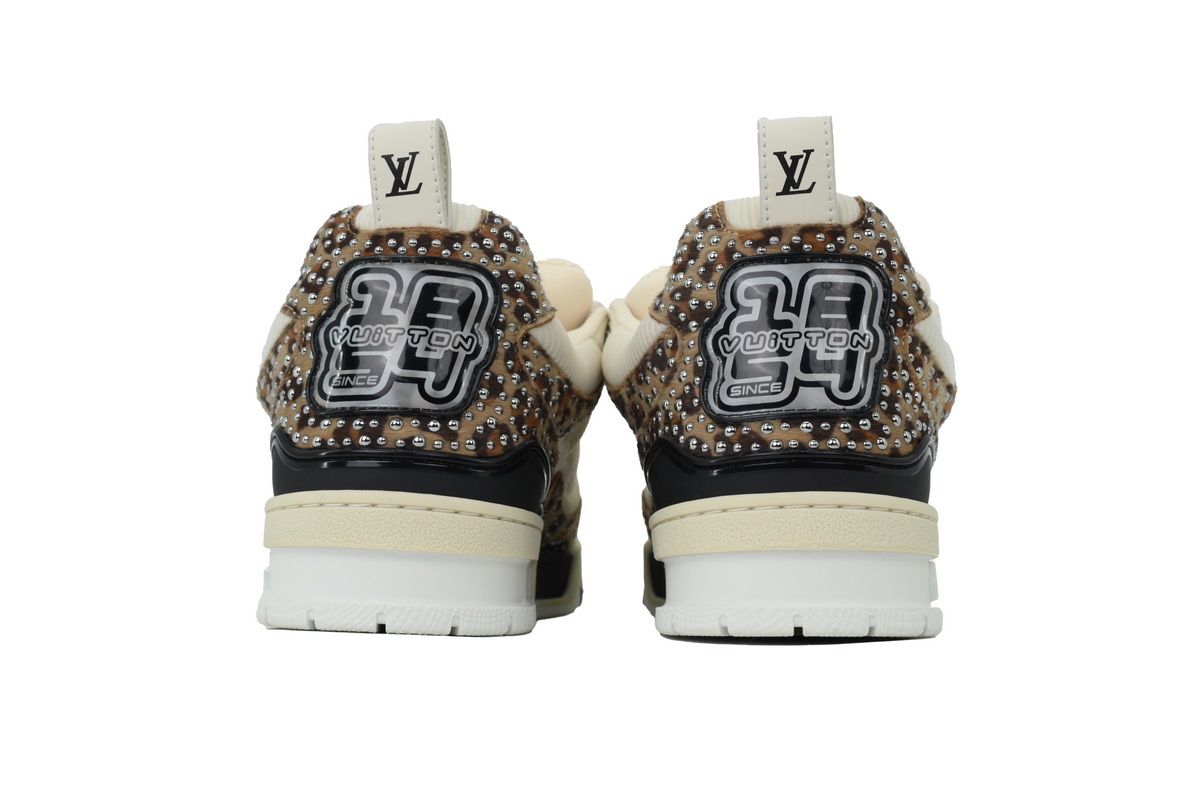 Louis Vuitton LV Skate Sneaker White Coffee Diamond