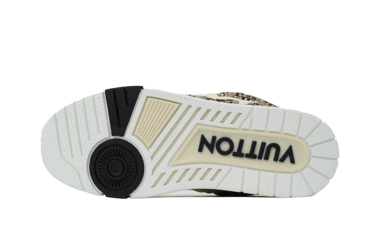 Louis Vuitton LV Skate Sneaker White Coffee Diamond