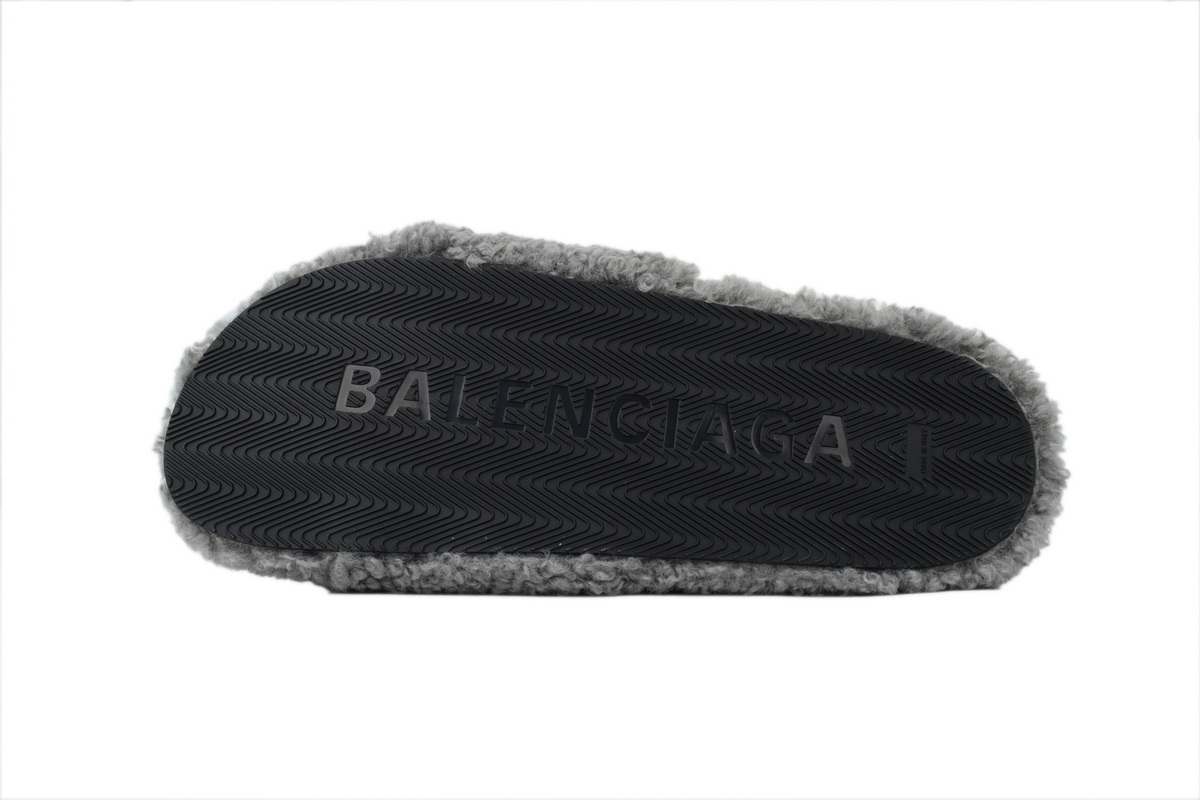 Balenciaga Furry Slide Grey 654261W2D011596