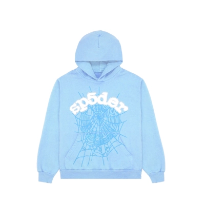 Sp5der Web Hoodie/Sweatpant Set Sky Blue 02