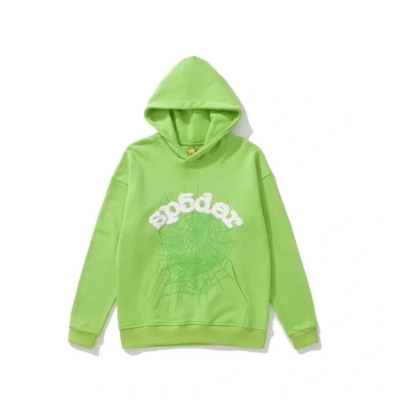 Sp5der Web Hoodie/Sweatpant Set Green 02