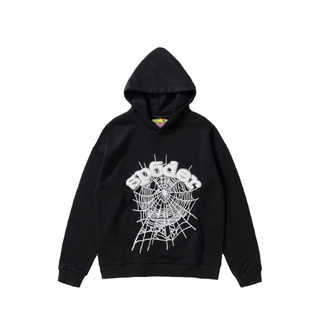 Sp5der Web Hoodie/Sweatpant Set Black