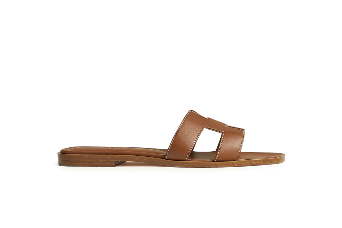  Hermes Oran Sandal Gold Box Calfskin Leather