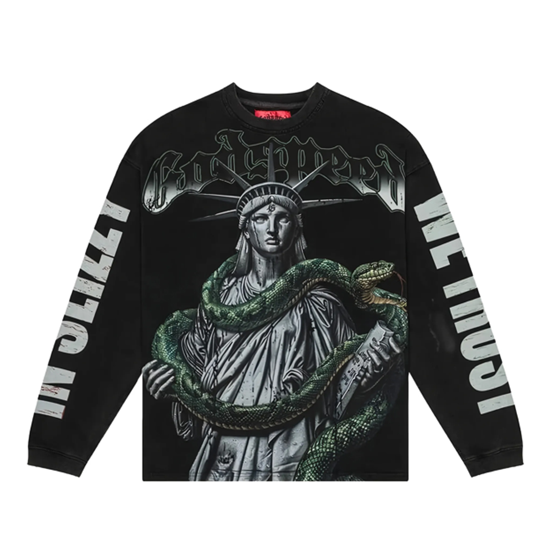 Godspeed Ocean Storm Long Sleeve T-shirt Black