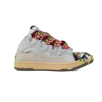 Lanvin Leather Curb x Gallery Dept Paint Drip Optical White 02