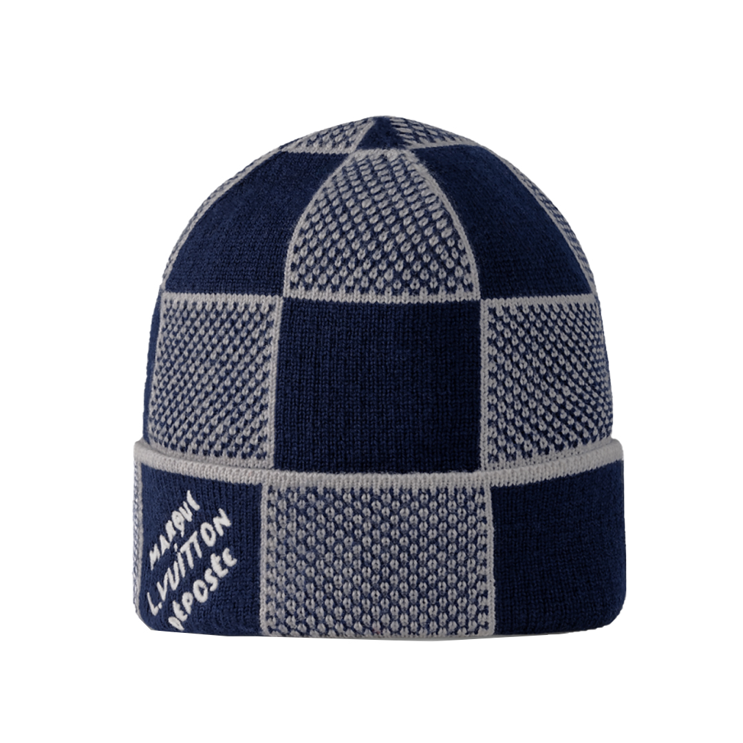Louis Vuitton Damier Heritage Beanie Navy Blue M90842