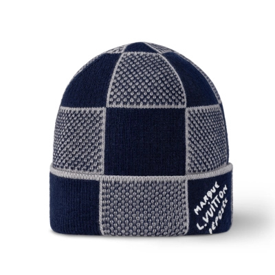 Louis Vuitton Damier Heritage Beanie Navy Blue M90842 02