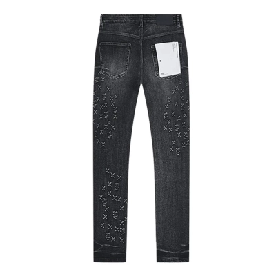 Purple Brand Jeans Cross-Embroidered Jeans 02