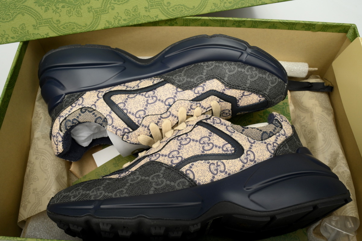 Gucci Rython GG Grey Navy 692909 UIQ20 1060