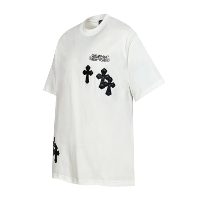 Chrome Hearts T-shirt #2011 Black/White 02