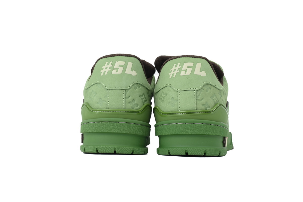 Louis Vuitton Trainer 54 Green Embossed