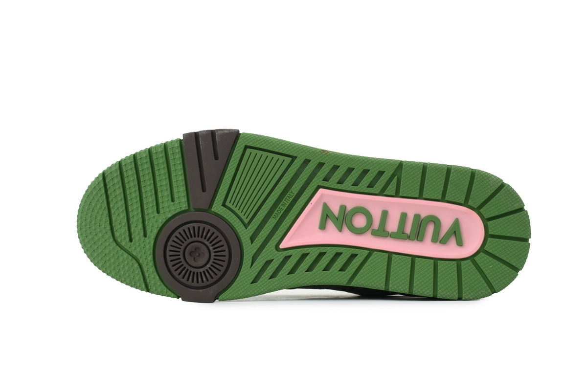 Louis Vuitton Trainer 54 Green Embossed