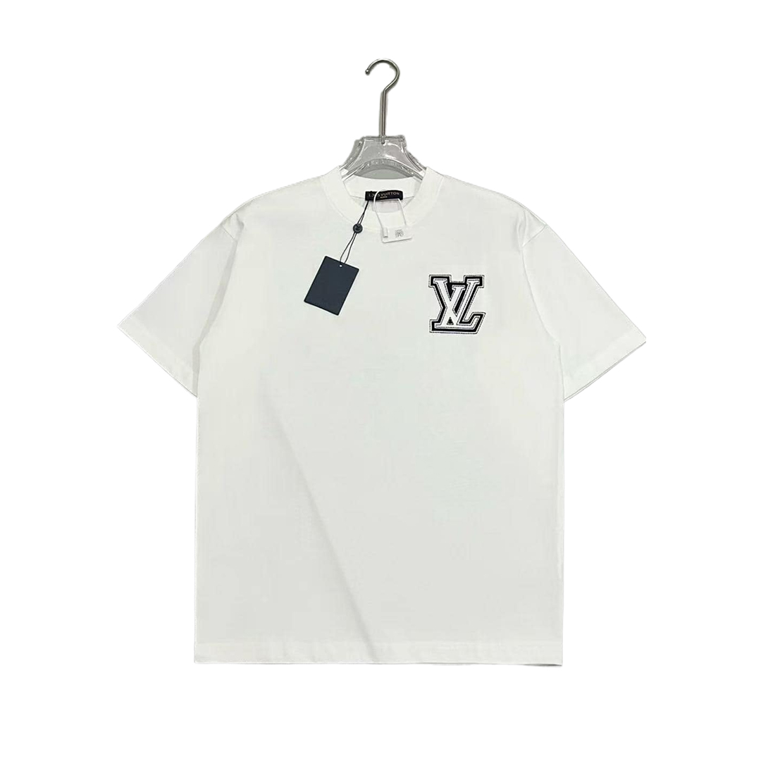 Louis Vuitton White T-shirt With Logo Lettering