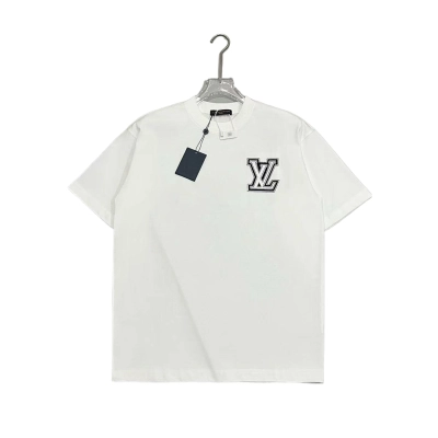Louis Vuitton White T-shirt With Logo Lettering 02