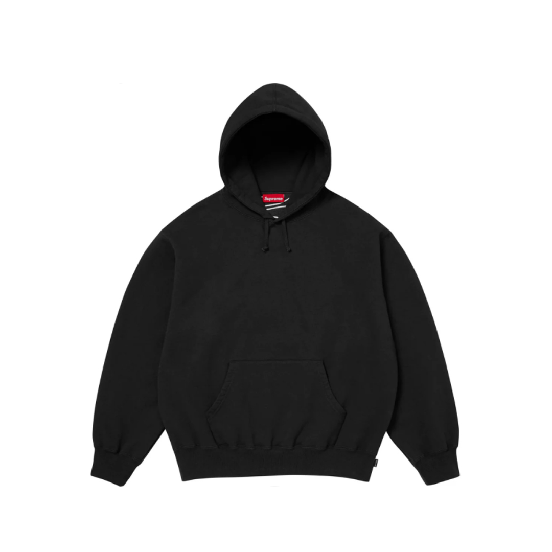 Supreme Satin Applique Hooded Sweatshirt & Sweatpant Set Black