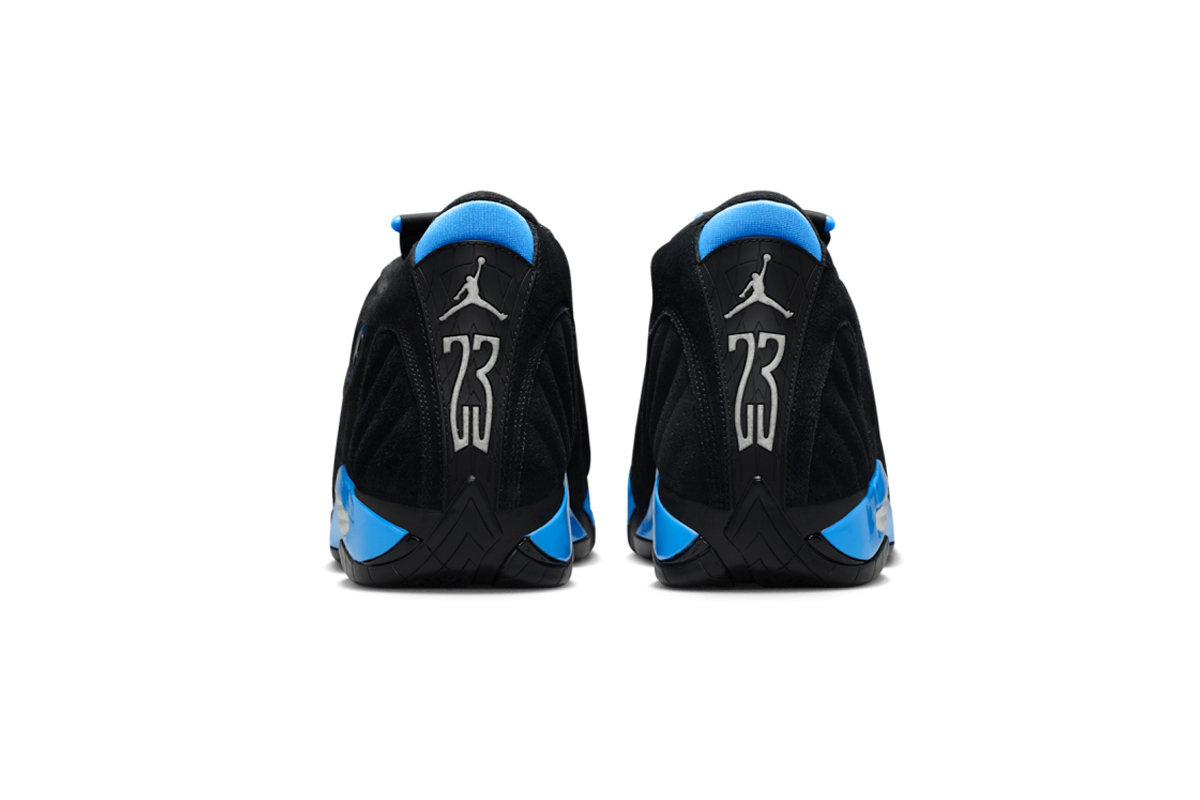 Air Jordan 14 Retro Black and University Blue 487471-007