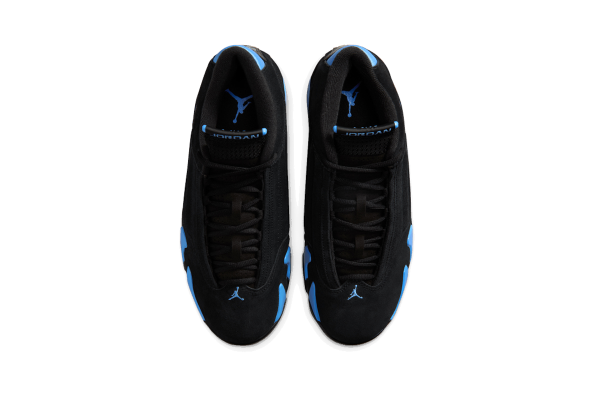 Air Jordan 14 Retro Black and University Blue 487471-007