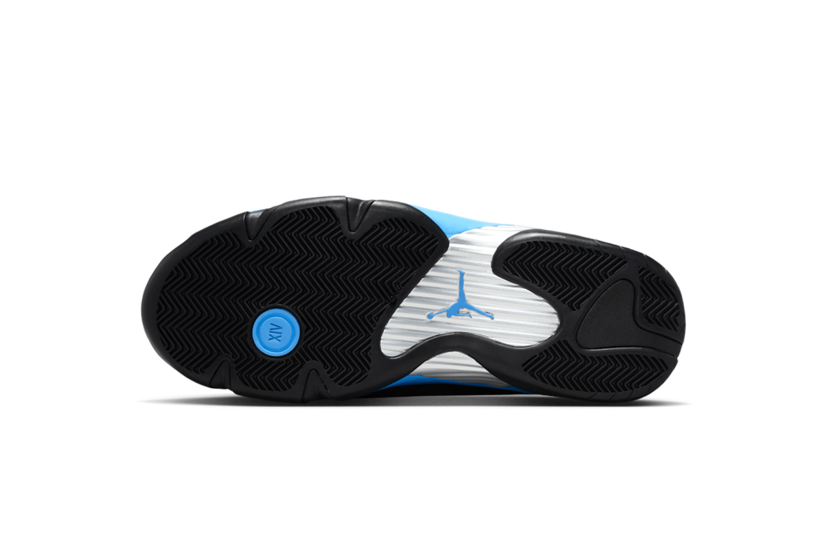 Air Jordan 14 Retro Black and University Blue 487471-007