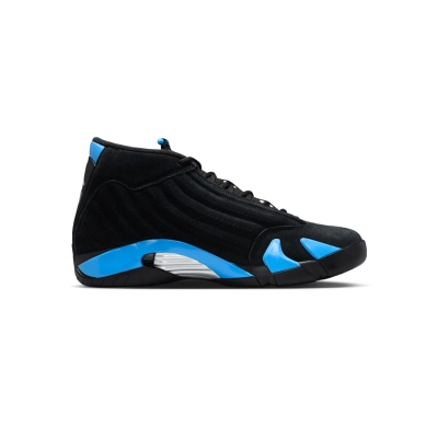 Air Jordan 14 Retro Black and University Blue 487471-007 02