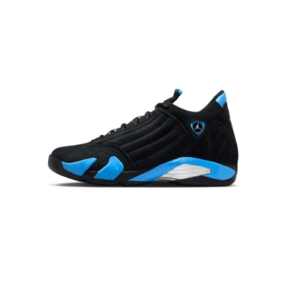 Air Jordan 14 Retro Black and University Blue 487471-007 01