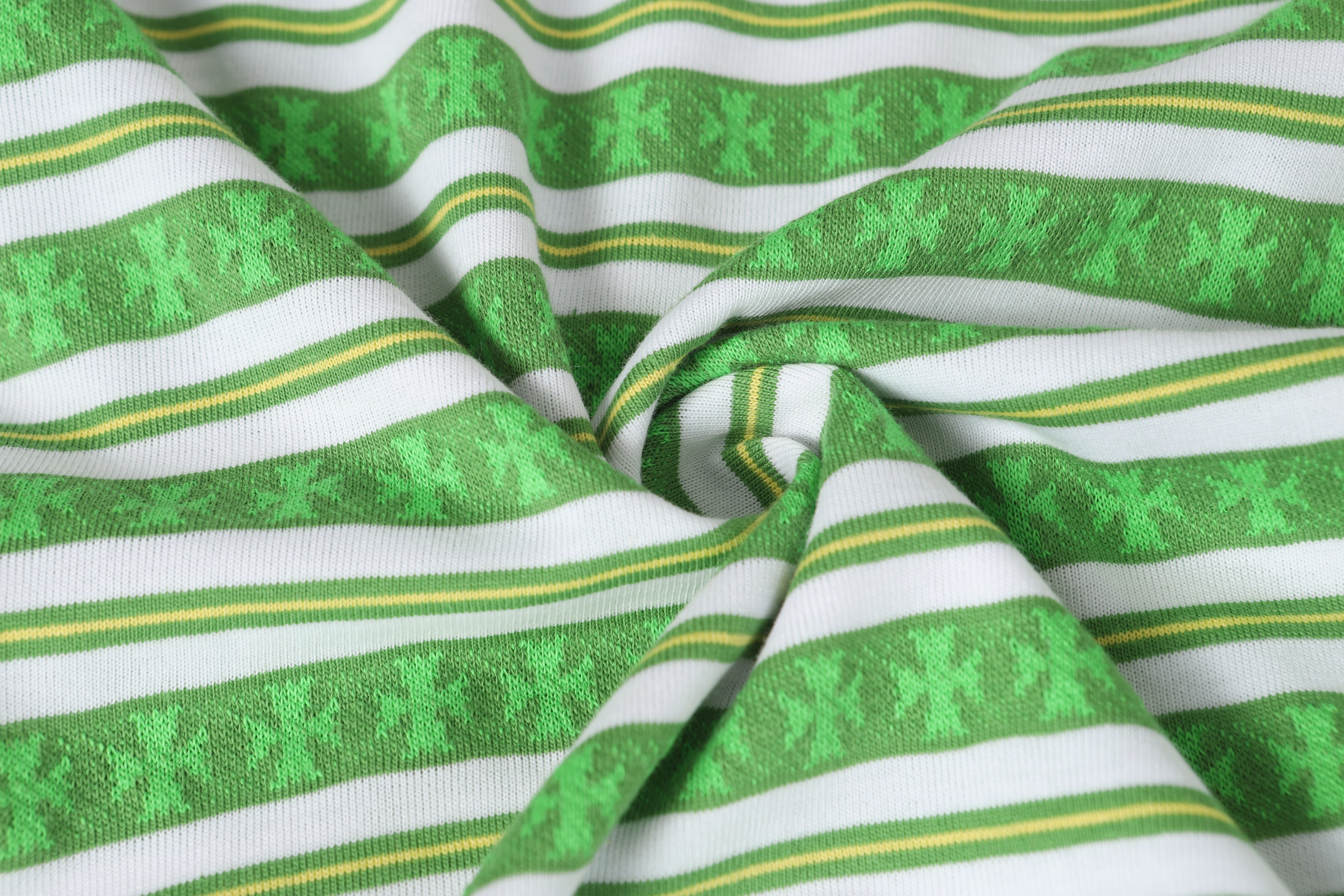 Chrome Hearts Mars Striped Cross T-Shirt #2110 Green/Blue/Black