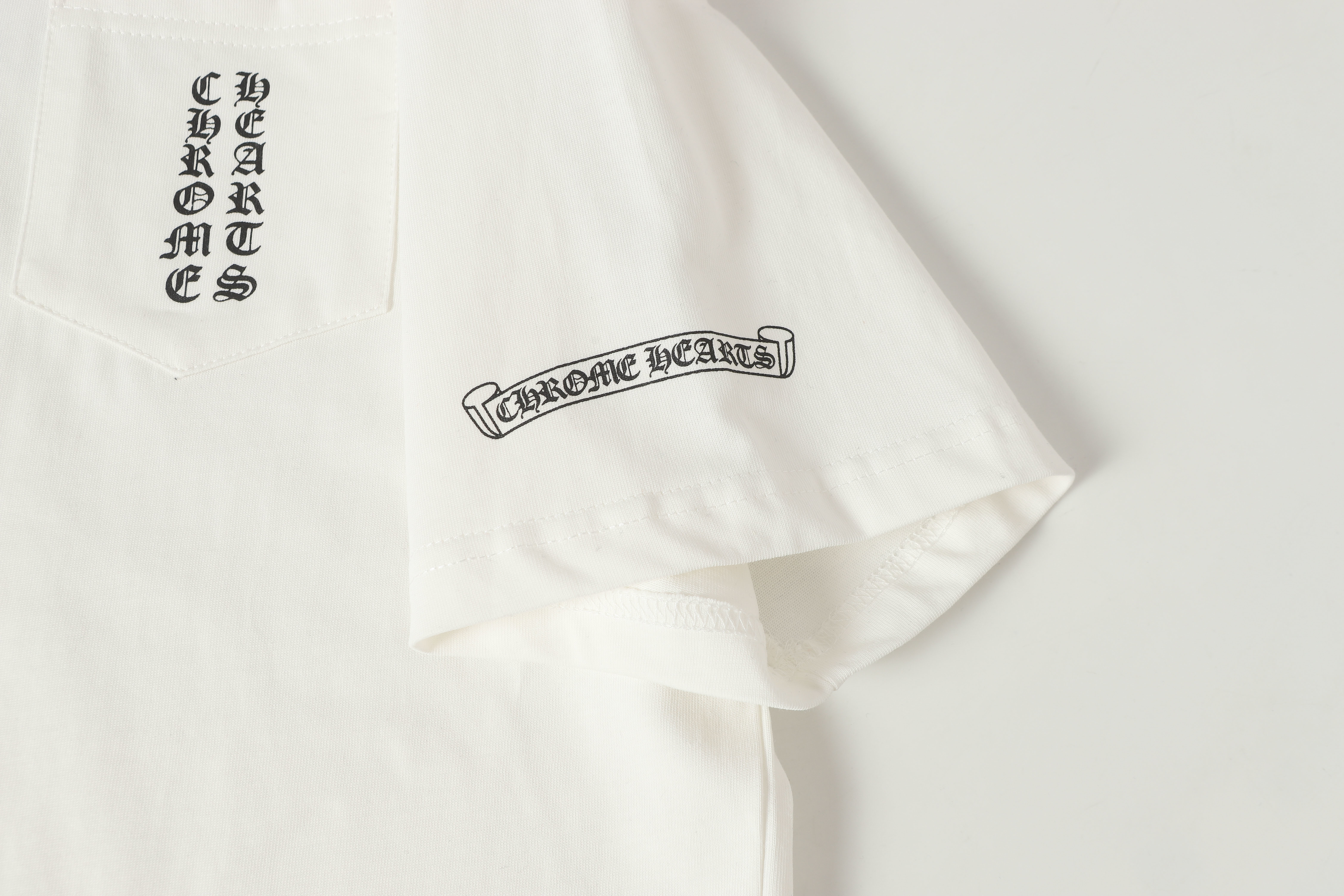 Chrome Hearts T-shirt #2201 Black/White