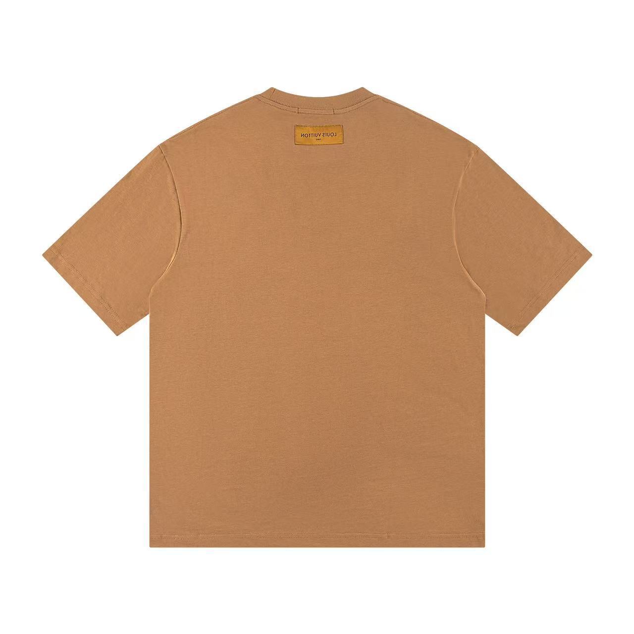 Louis Vuitton T-shirt Z030 Black/White/Khaki