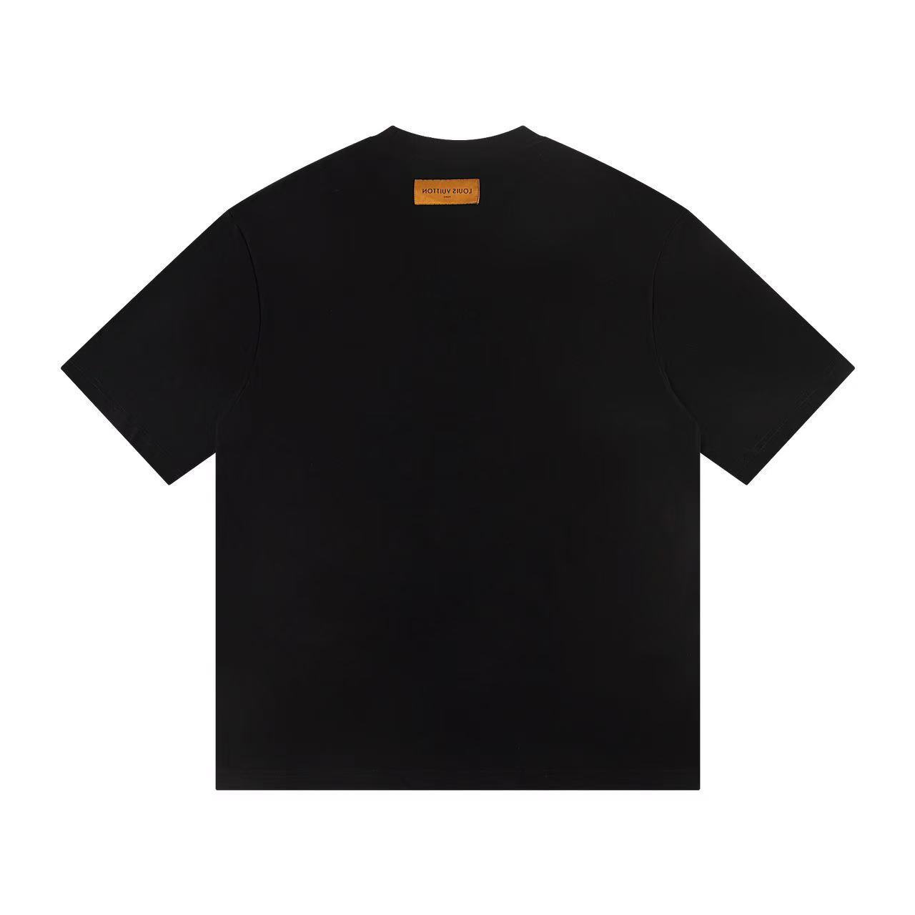 Louis Vuitton T-shirt Z030 Black/White/Khaki