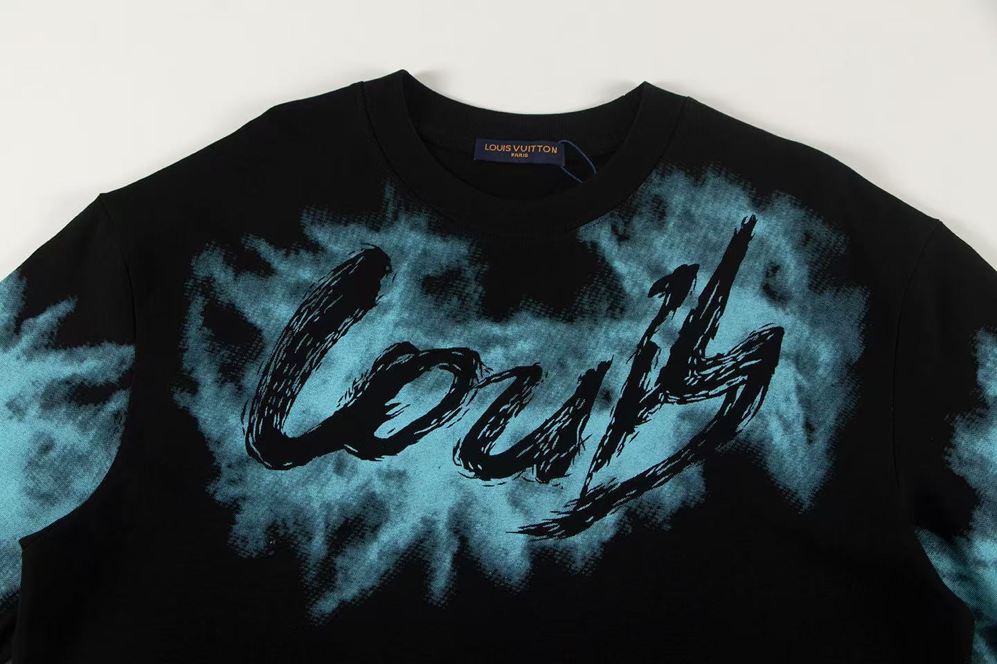 Louis Vuitton T-shirt Z034 Black/White/Gray