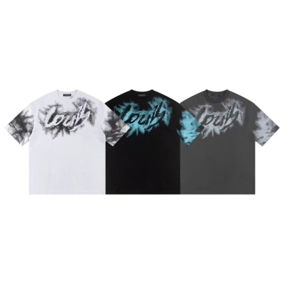 Louis Vuitton T-shirt Z034 Black/White/Gray 01