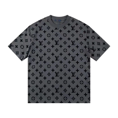 Louis Vuitton T-shirt H888 Gray/Black/White/Orange/Hot Pink 02