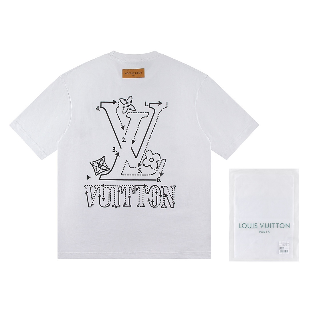 Louis Vuitton T-shirt W2642 Black/White